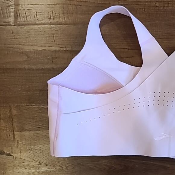 BROOKS Purple Violet Dash Dare Zip Run Bra Size XS/S - Picture 7 of 11